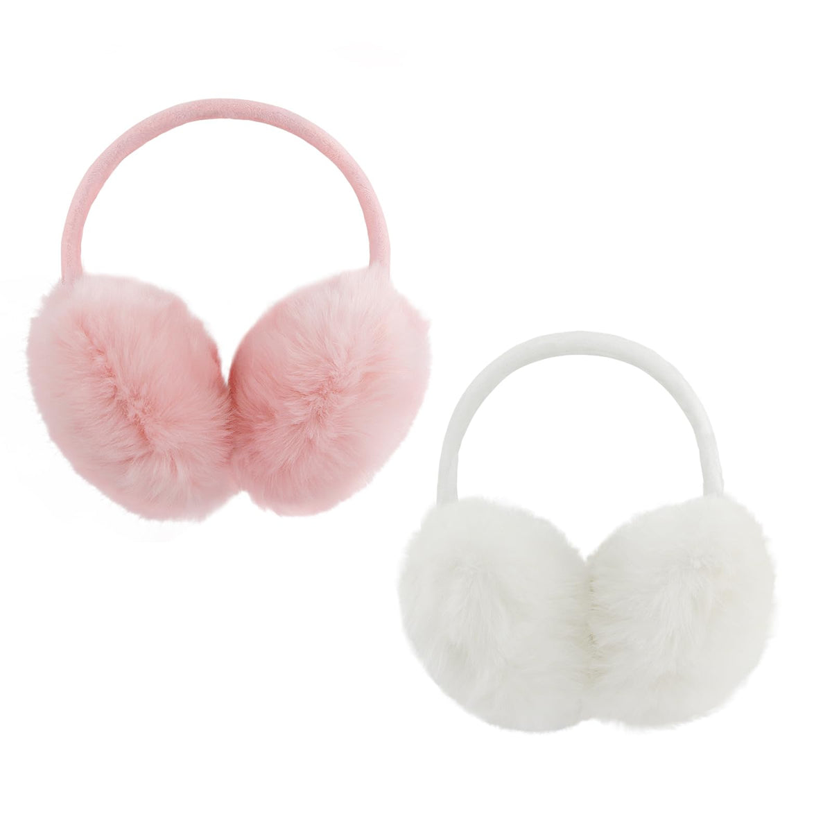 POXIMI Women Winter Earmuffs Girl Ski Adjustable Ear Covers for Kid Cute Bow Ear Warmer Outdoor Earmuff Fleece Lining