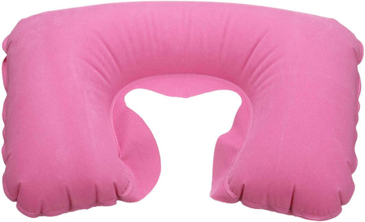 HARFINGTON Inflatable Travel Pillow Airplane Neck Pillow,Pink