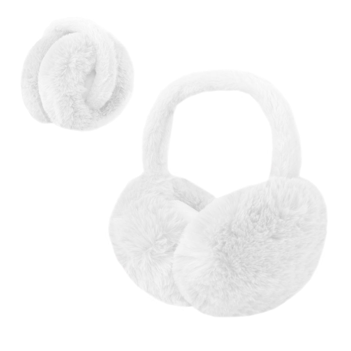 1 Pcs Headband Winter, Ear Muffs for Women & Men, Foldable Fluffy Earmuffs with Headband, Headband Winter