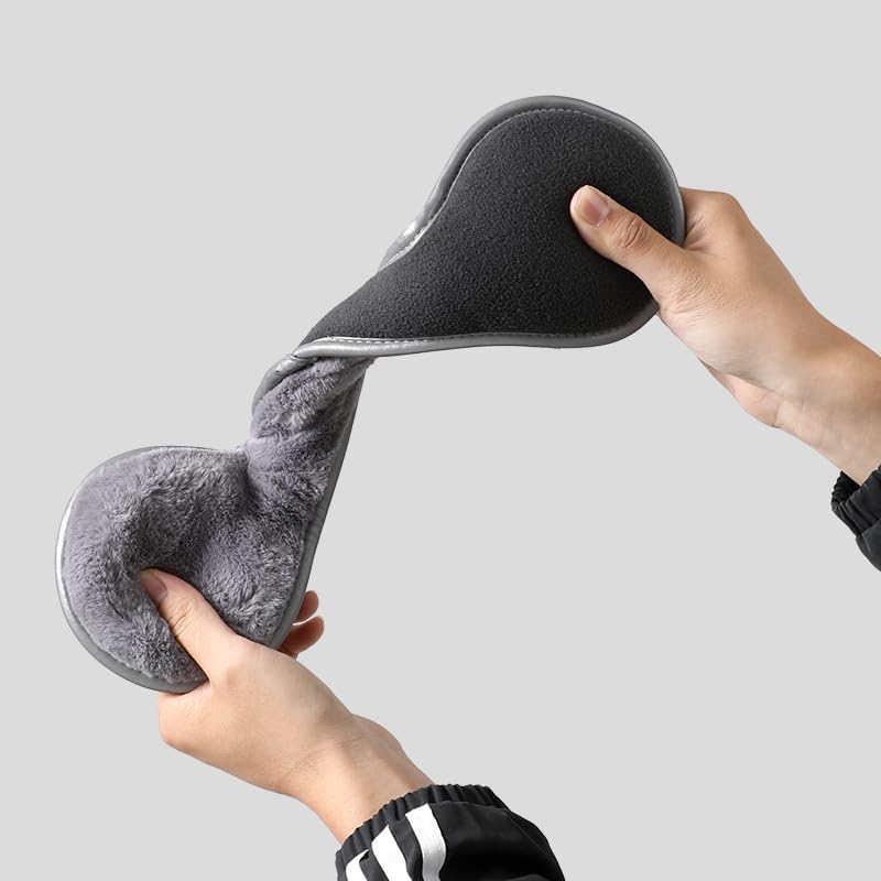 Ear Muffs for Winter Women & Men, Adjustable, Grey
