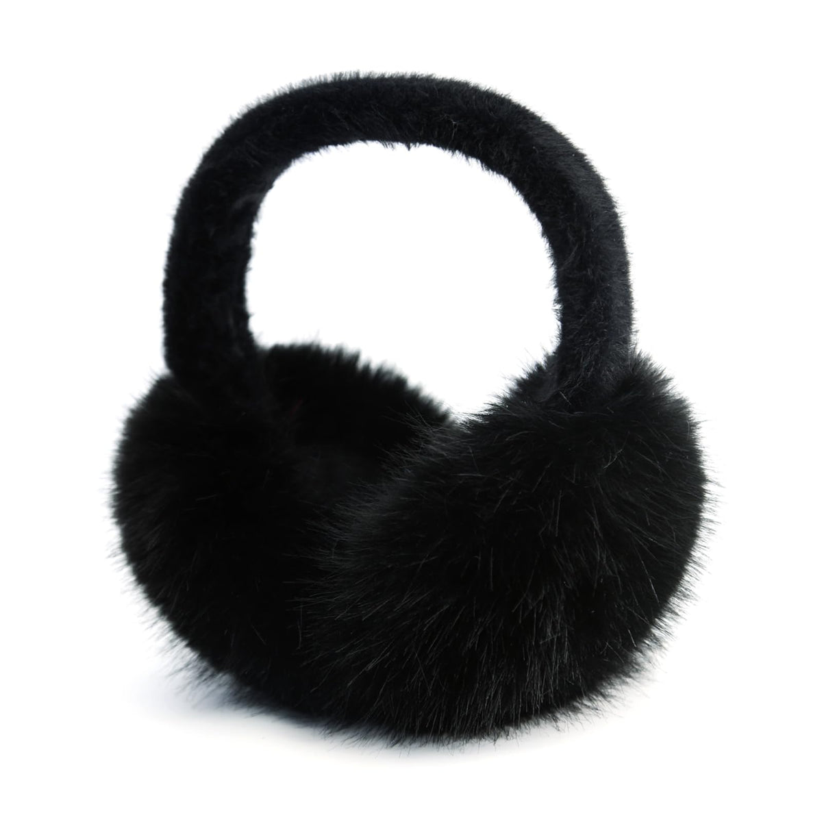 RUIKUNA Women Winter Ear Muffs Fluffy Faux Fur Earmuffs Foldable Ear Warmer Girls Soft Ear Covers