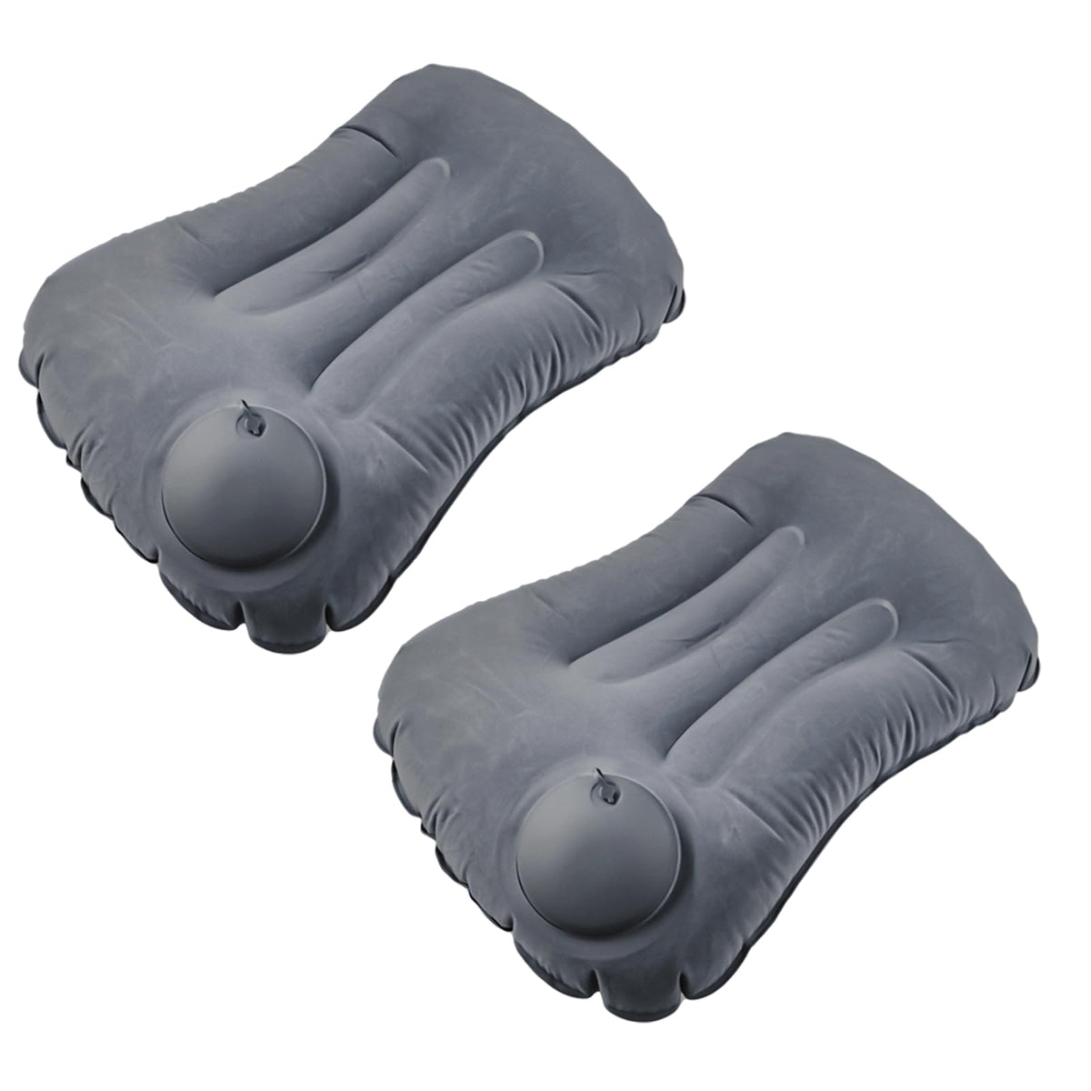 2 Pack 17 in Ultralight Inflatable Pillow Travel Pillow,Camping Pillow for Neck & Lumbar Support,Beach,Camping,Traveling,Hiking,Napping,Desk Rest(Gray)