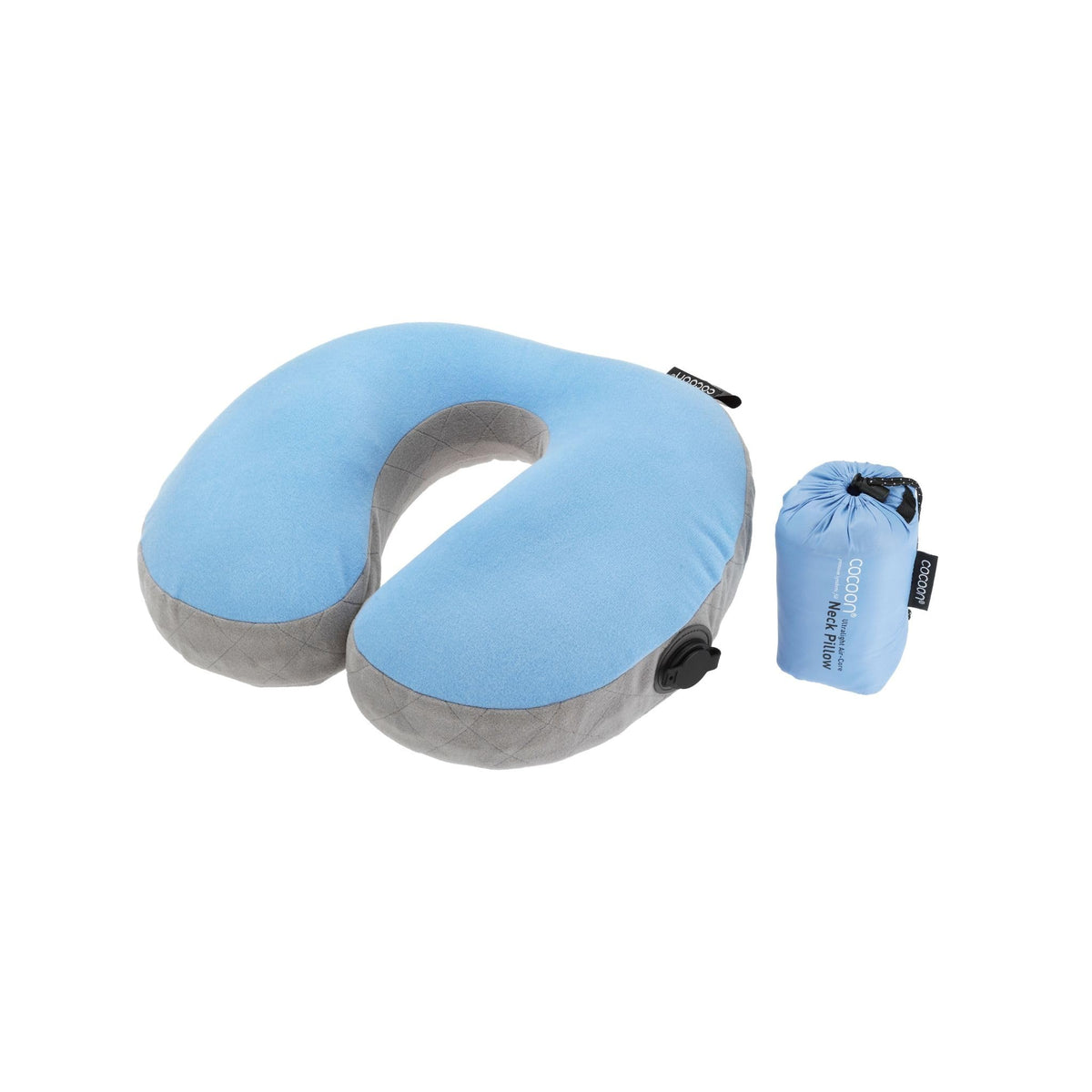 COCOON U-Shaped AirCore Travel Pillow - Light Blue