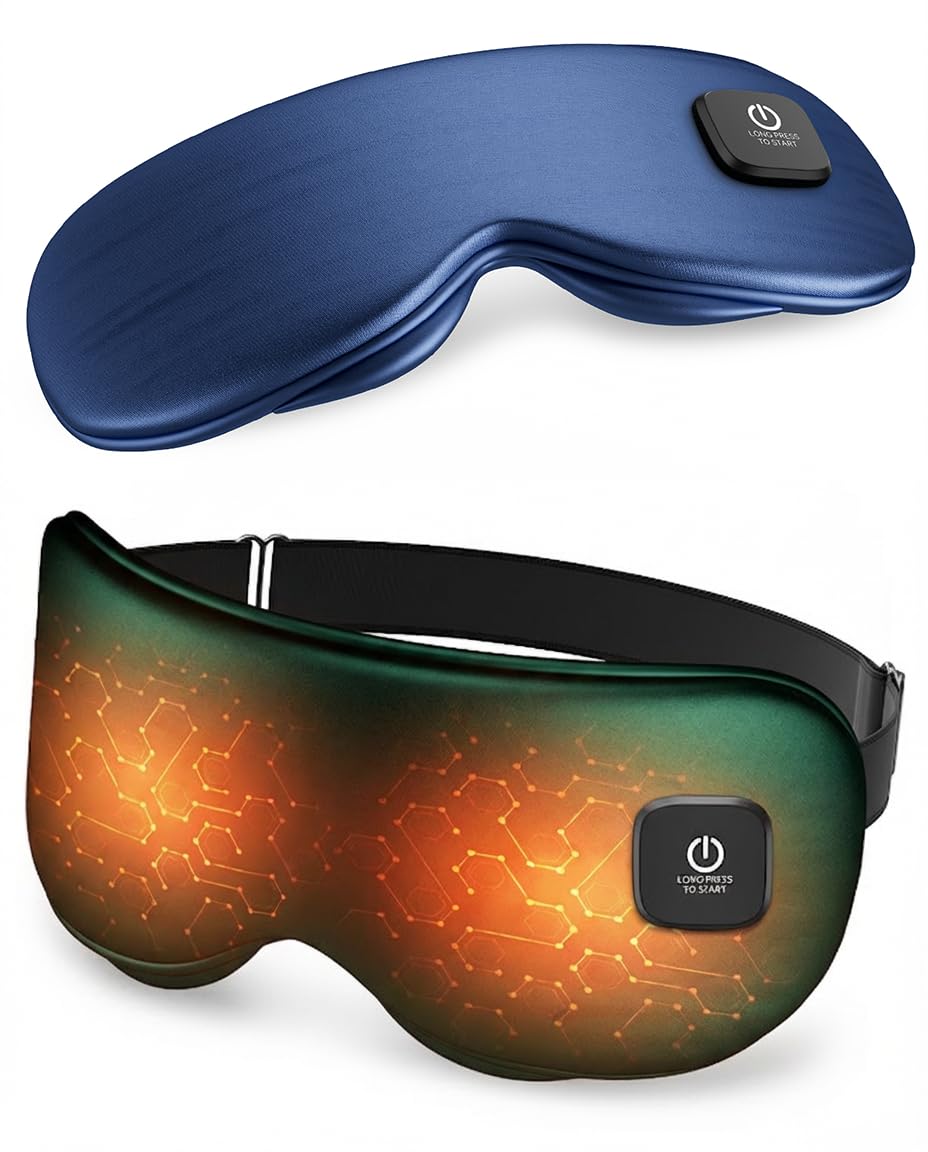 Cordless Rechargeable Heated Eye Mask for Dry Eye with 2 Replaceable Shells
