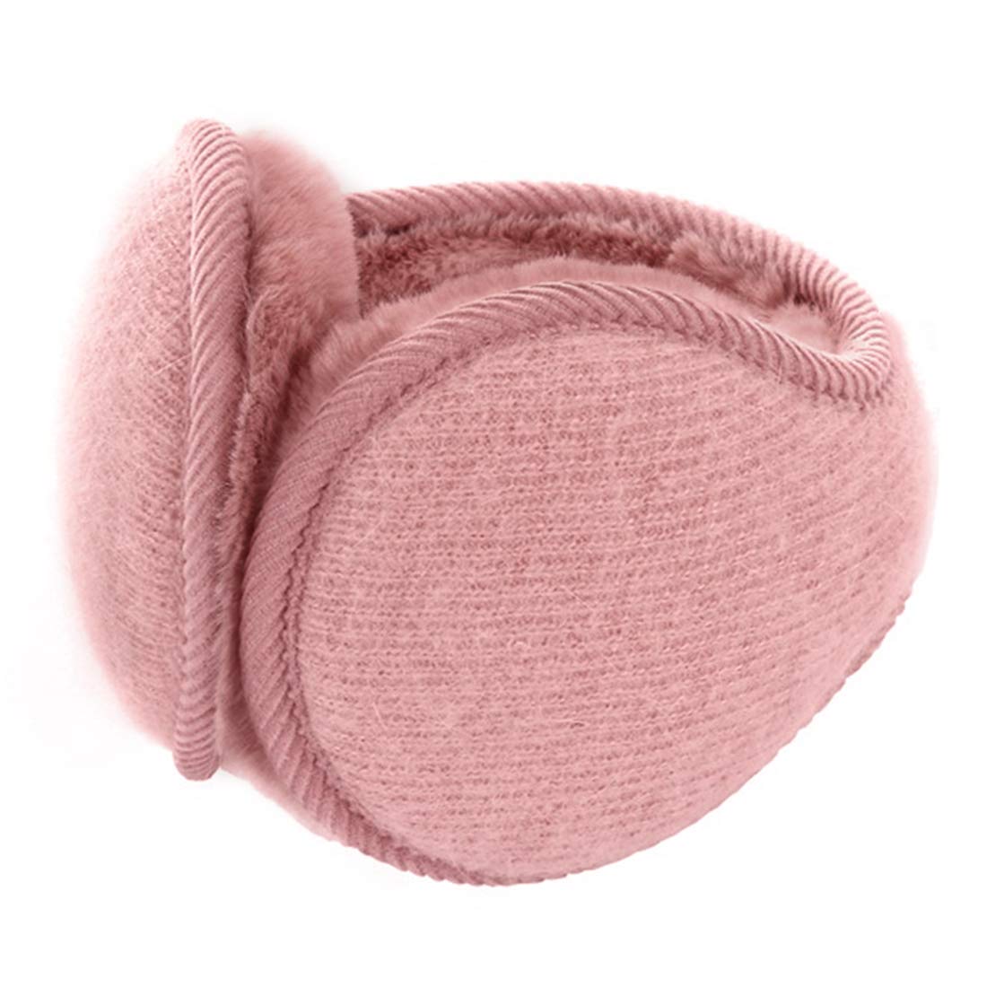 Surblue Unisex Warm Knit Earmuffs Ladies Outdoor Soft Cozy Winter Pure Color Fur Earwarmer