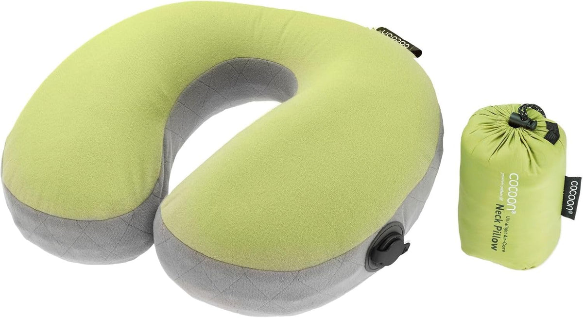 COCOON U-Shaped AirCore Travel Pillow - Light Blue