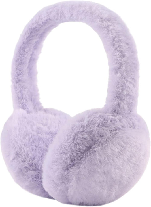 PESAAT Fluffy Ear Muff for Women Plush Winter Girls Boys Ear Warmer