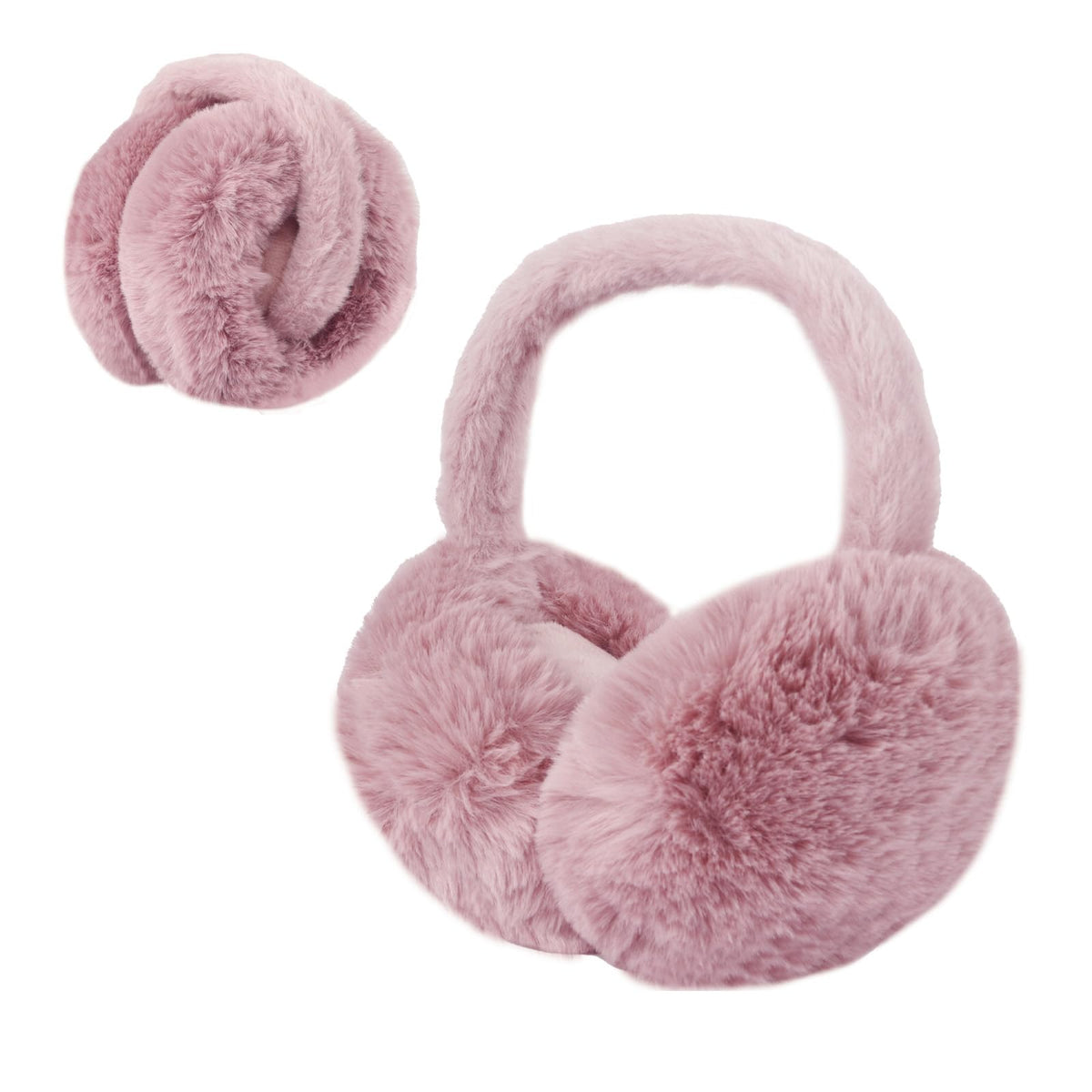 1 Pcs Headband Winter, Ear Muffs for Women & Men, Foldable Fluffy Earmuffs with Headband, Headband Winter