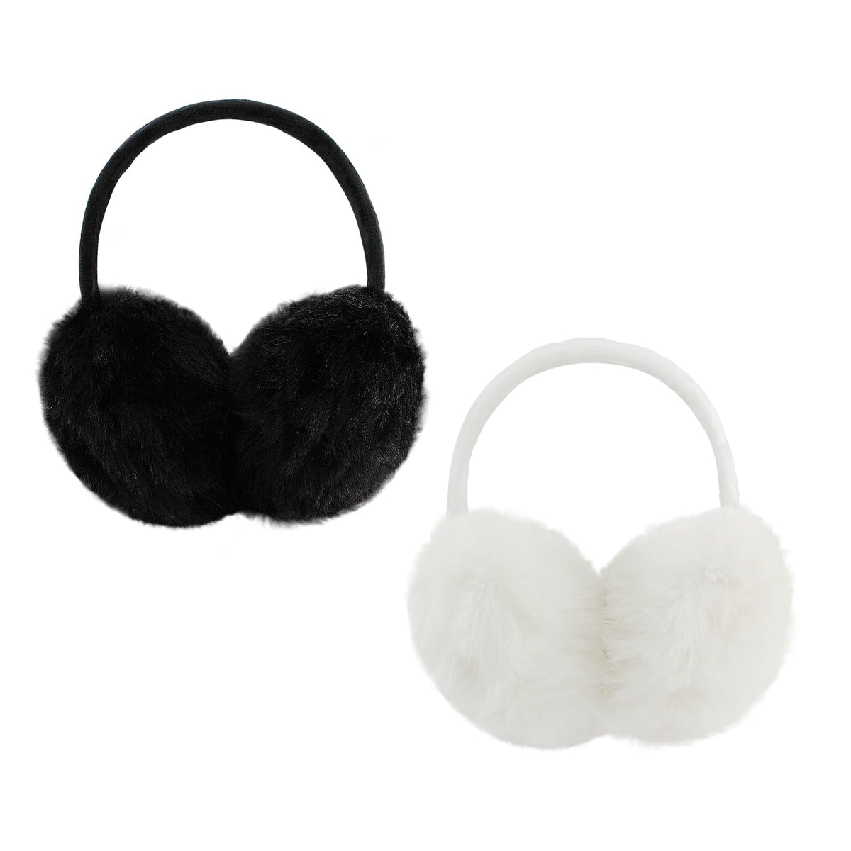 POXIMI Women Winter Earmuffs Girl Ski Adjustable Ear Covers for Kid Cute Bow Ear Warmer Outdoor Earmuff Fleece Lining