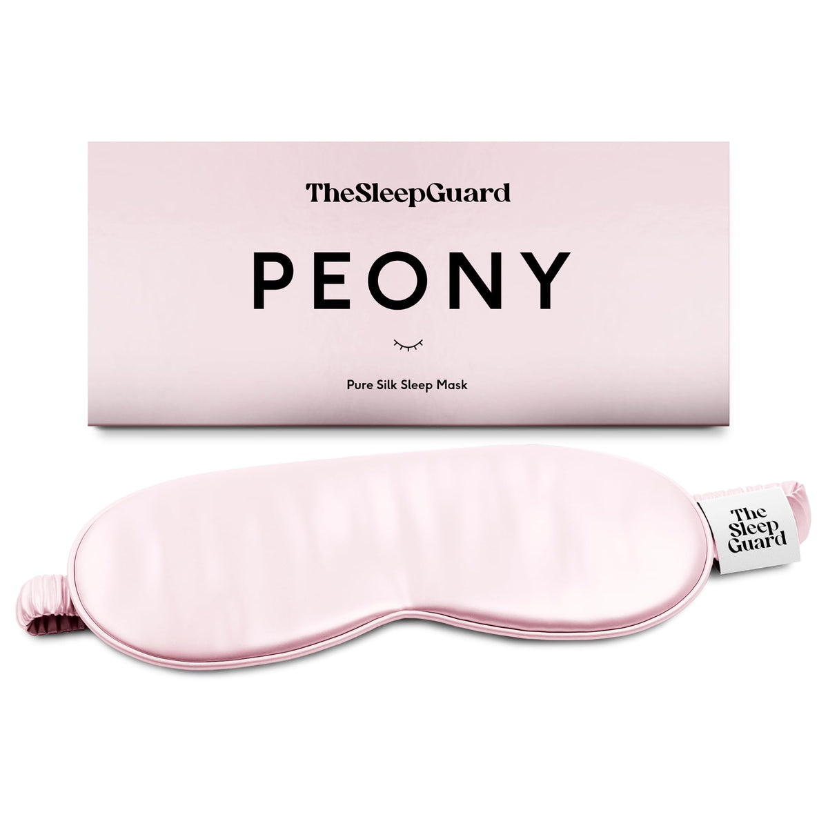 TheSleepGuard Pure Silk Sleep Mask [100% 6A Mulberry Silk, 22 Momme] Light Blocking Travel Essentials. Eye Masks for Sleeping. Black Oeko-Tex Blindfold. Eye Covers for Men & Women