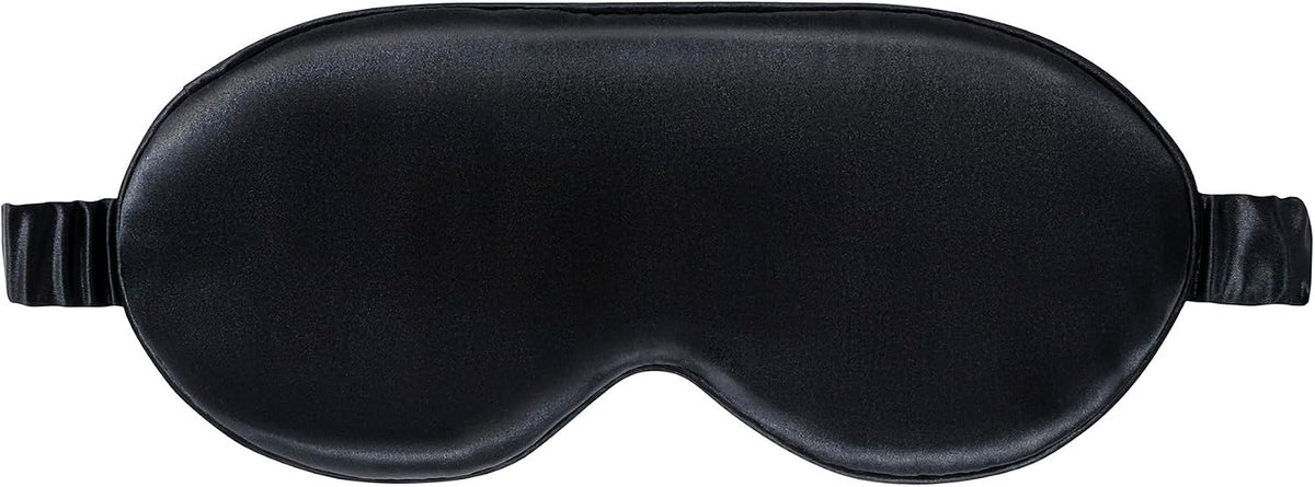 Slip Silk Contour Sleep Mask, Black - Lash-Friendly Design, Blocks Light