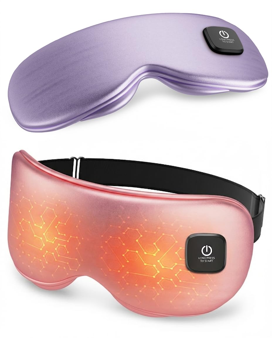 Cordless Rechargeable Heated Eye Mask for Dry Eye with 2 Replaceable Shells