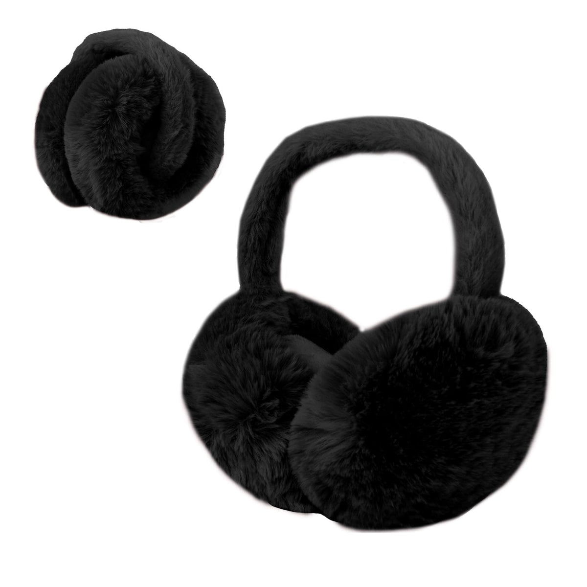 1 Pcs Headband Winter, Ear Muffs for Women & Men, Foldable Fluffy Earmuffs with Headband, Headband Winter