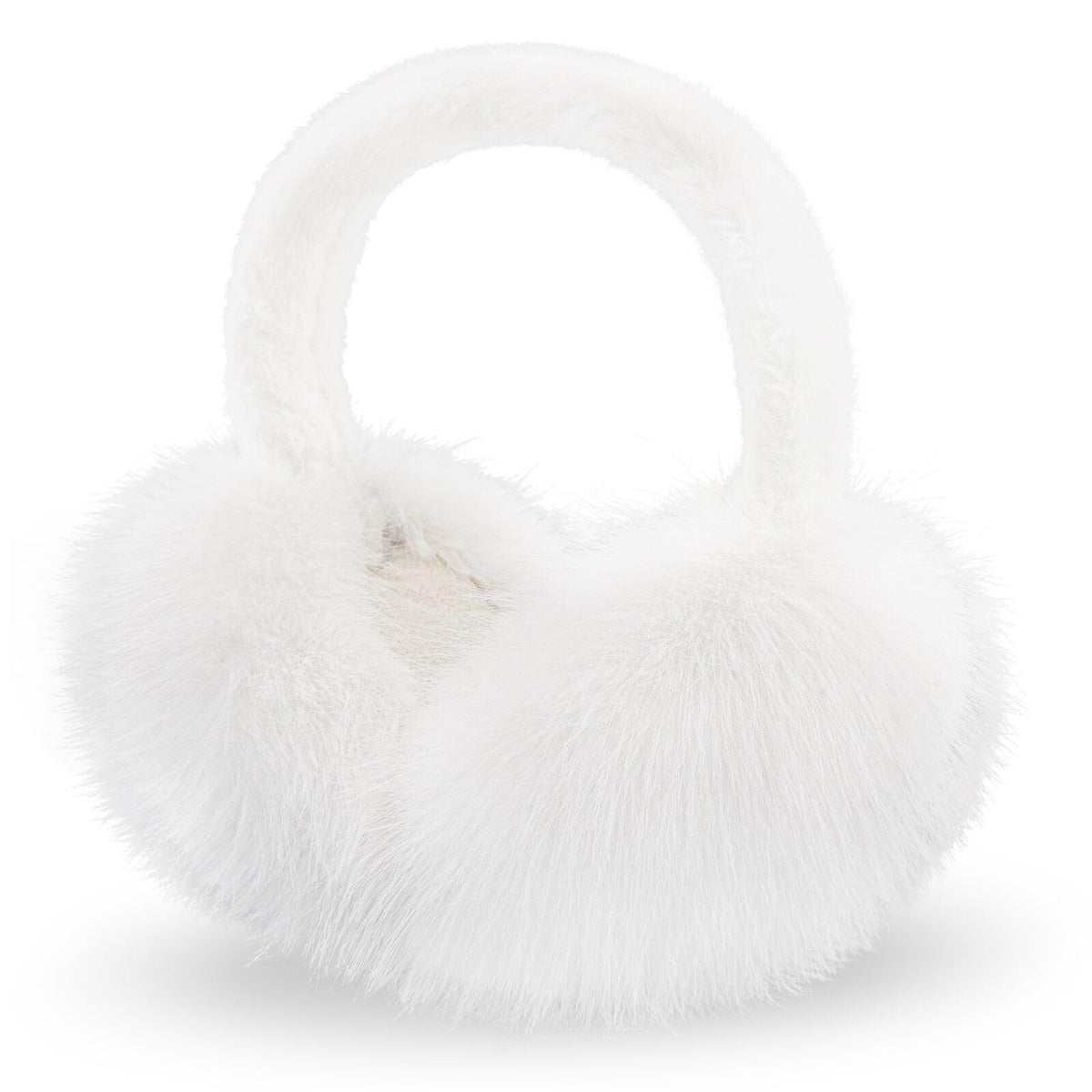 RUIKUNA Women Winter Ear Muffs Fluffy Faux Fur Earmuffs Foldable Ear Warmer Girls Soft Ear Covers