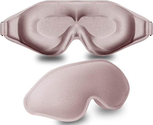 FengXinZi 3D Sleep Mask for Side Sleeper, Blackout Eye Mask for Women Men