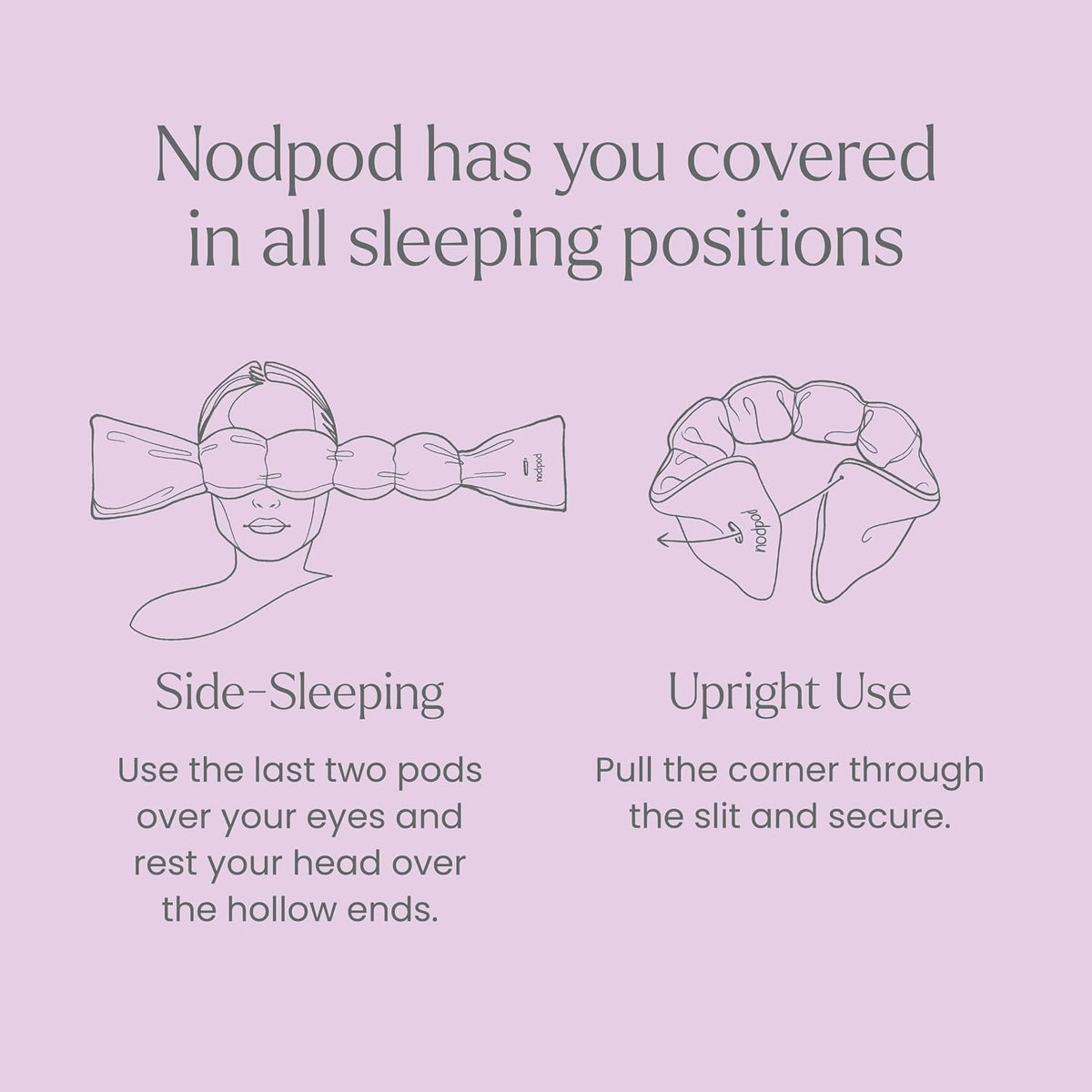 nodpod Patented Gentle Pressure Sleep Mask, Weighted Eye Mask