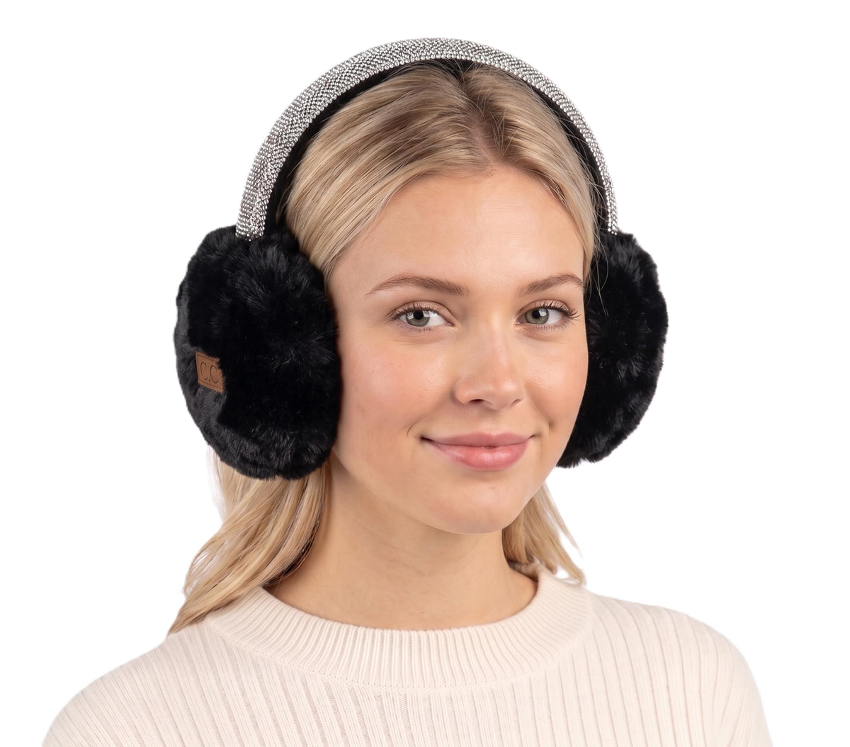 C.C Soft Winter Warm Adjustable Headband Ear Warmer Earmuffs