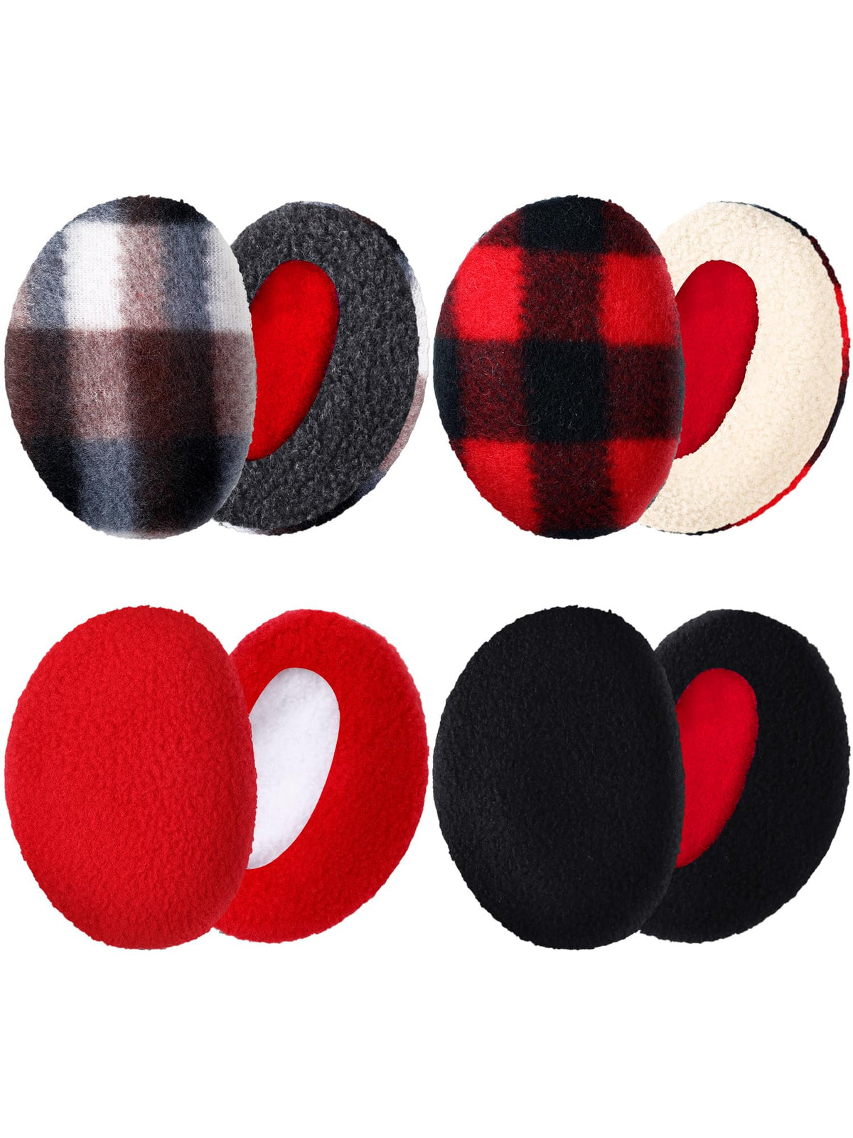Geyoga 4 Pairs Bandless Ear Muffs
