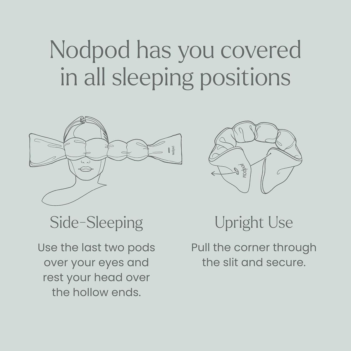 nodpod Patented Gentle Pressure Sleep Mask, Weighted Eye Mask