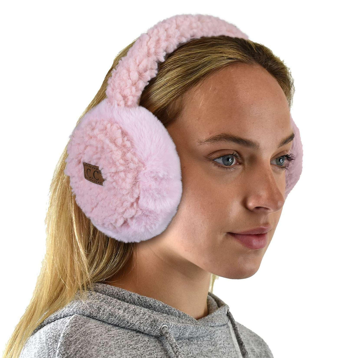 C.C Soft Winter Warm Adjustable Headband Ear Warmer Earmuffs