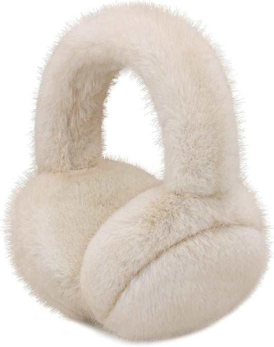 RUIKUNA Women Ear Muffs Winter Fold Girl Earmuffs Cold Weather Ear Covers