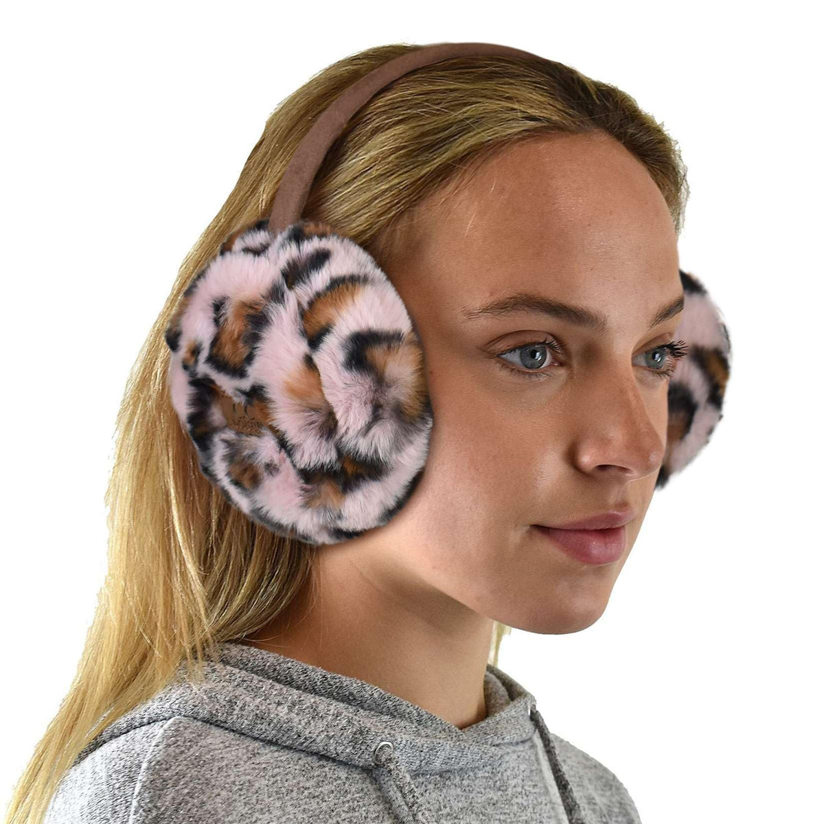 C.C Soft Winter Warm Adjustable Headband Ear Warmer Earmuffs