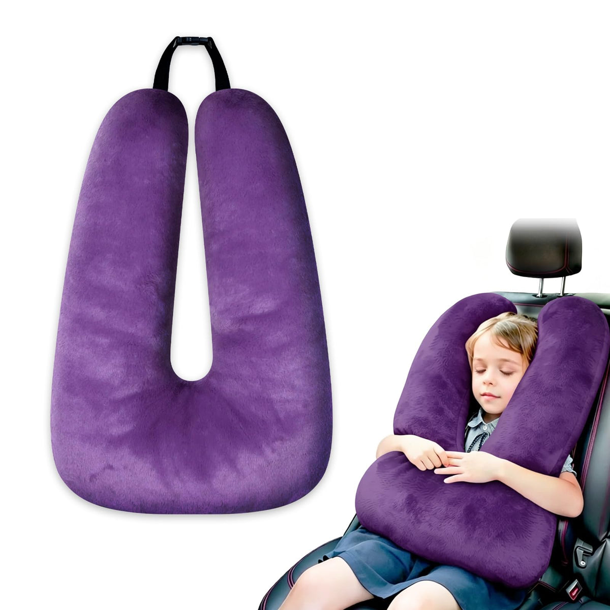 Atablyn Travel Pillows for Car Back Seat U Shaped Travel Pillow Cushion Car Pillow for Family Sleeping Airplane Adults and Children Head Neck and Body Support Long Distance Journey Accessories