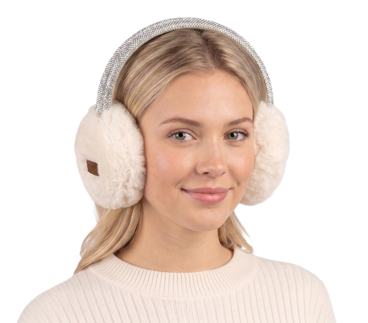 C.C Soft Winter Warm Adjustable Headband Ear Warmer Earmuffs