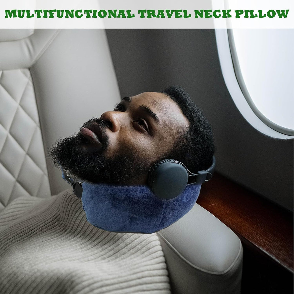 1/2PCS Travel Pillow Stuffable with Clothes As Carry-On Luggage Fits Up to 3 Days of Travel Essentials, Multifunctional U-Shaped Pillowcase for Business, Trip, Outdoor (1PCS-Black)