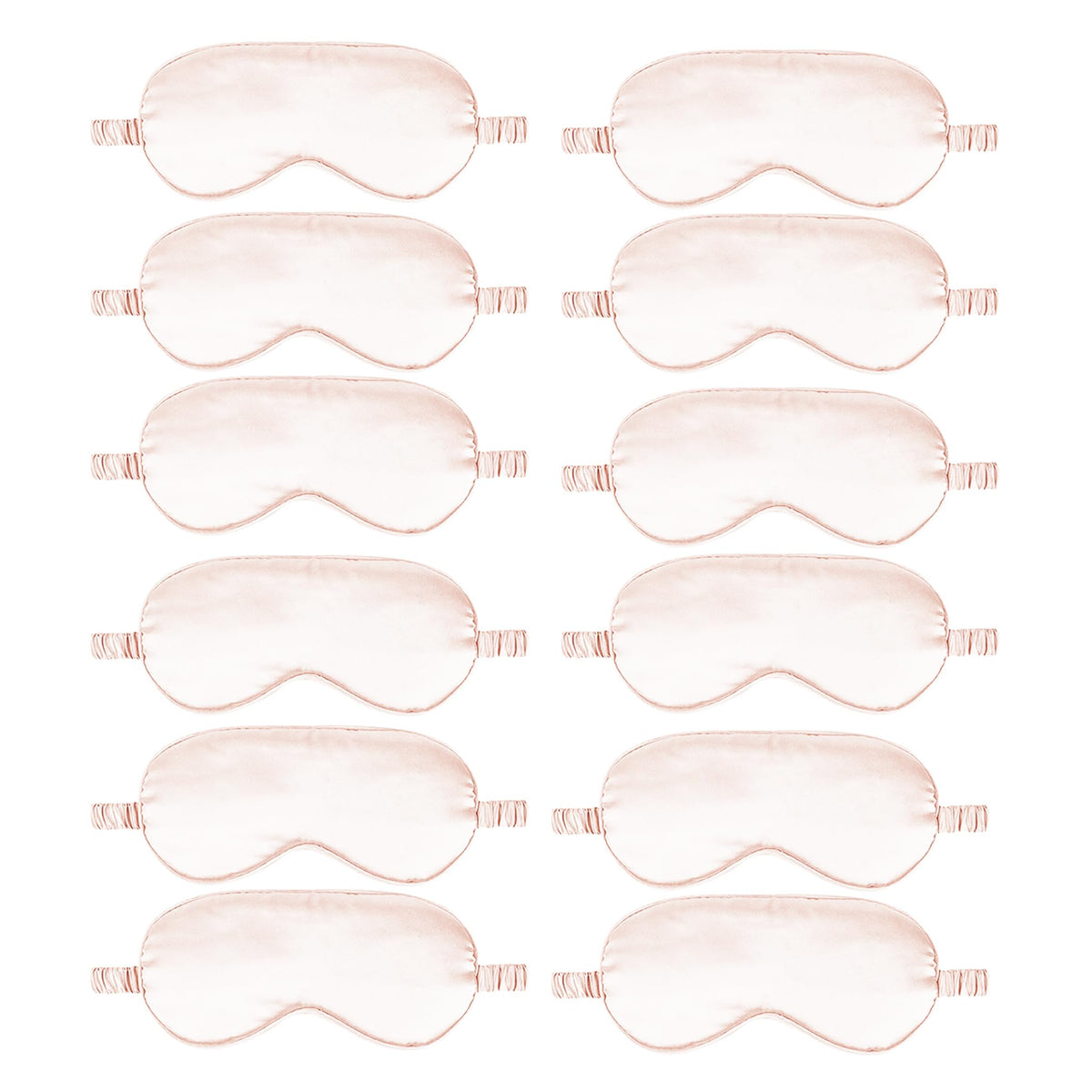 12PACK Silky Sleep Masks Satin Eye Mask Silk Eyes Cover for Sleeping Blackout Eyeshades Soft Blindfold Travel Nap Gifts