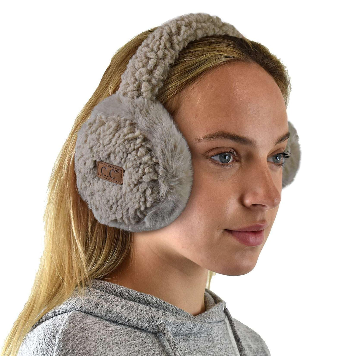 C.C Soft Winter Warm Adjustable Headband Ear Warmer Earmuffs