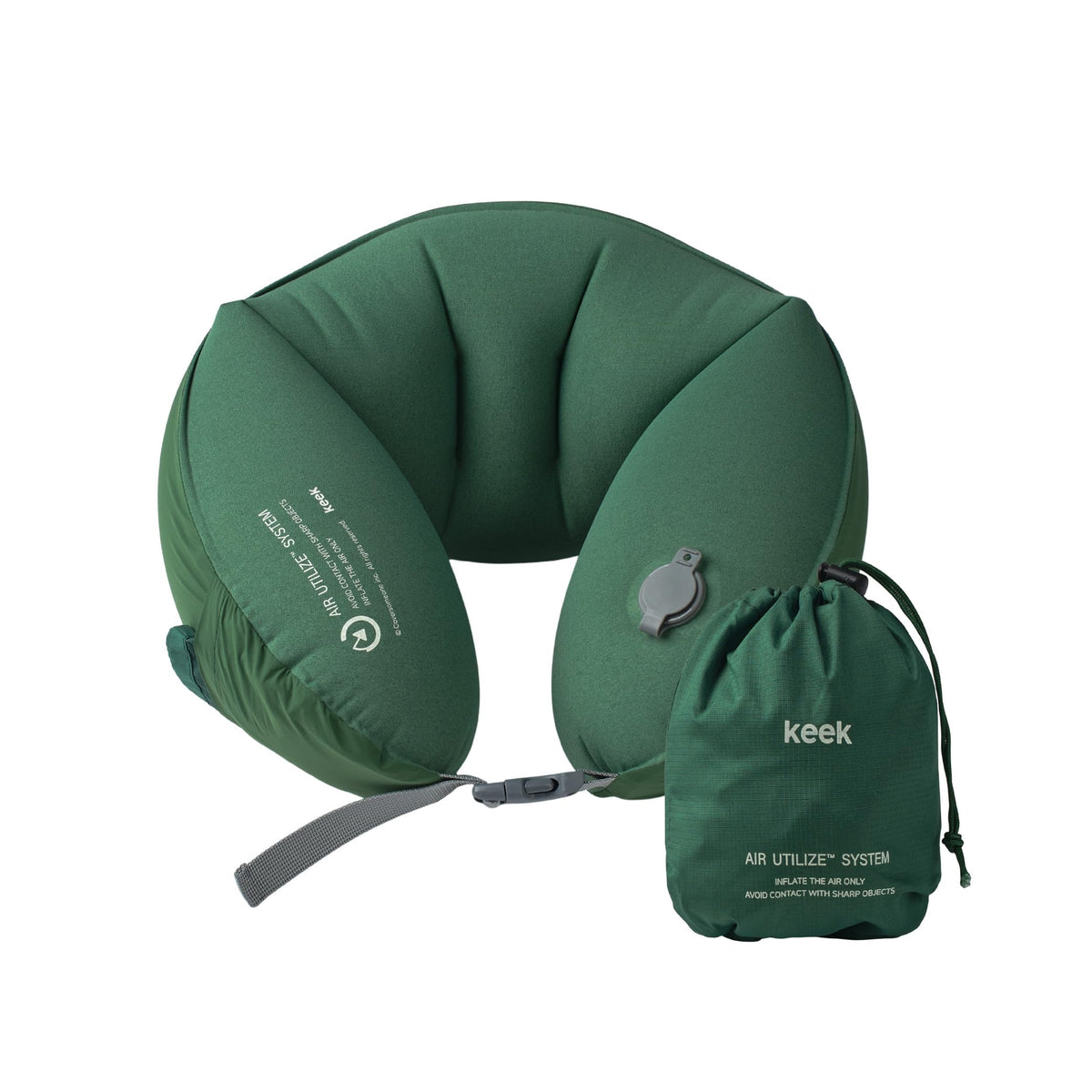 KEEK PillowO Travel Neck Pillow – Ultra-Light 82g, Packs Smaller Than a Passport, Perfect for Flights, Commuting & Camping