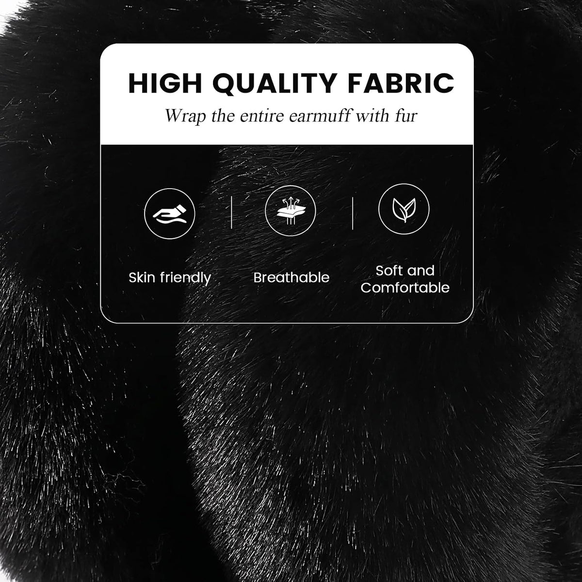Pleneal Winter Foldable Ear Muffs with Touchscreen Gloves for Women