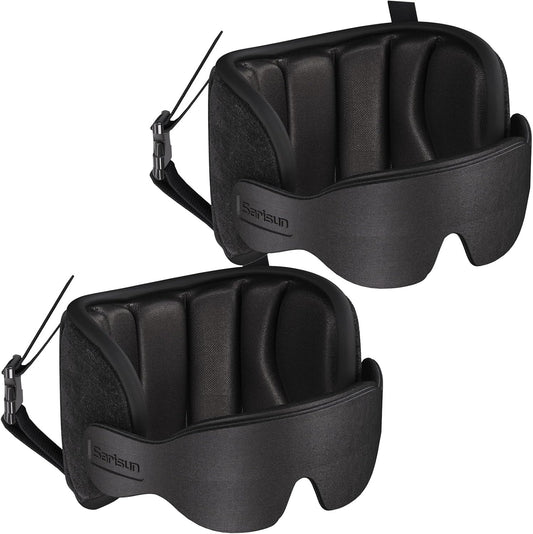 SARISUN Travel Pillows for Airplanes, 360° Stable Support for Sleep, 2pcs