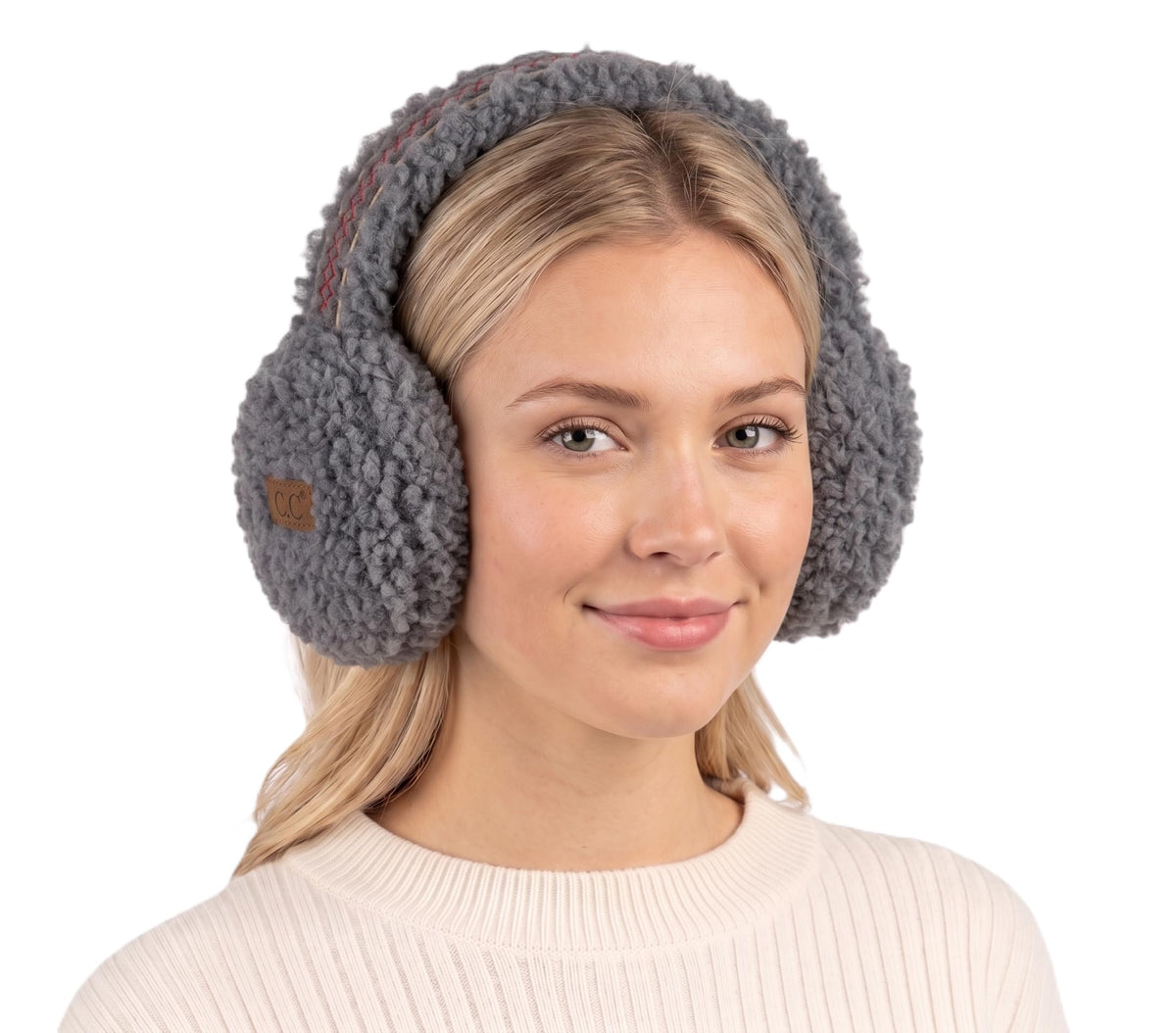 C.C Soft Winter Warm Adjustable Headband Ear Warmer Earmuffs