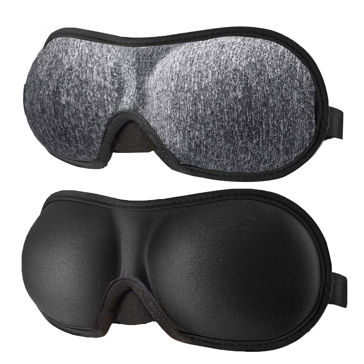 3D Eye mask for Sleeping,Machine Washable, Sleep Mask for Women, Blinder Blindfold Airplane (Black+Purple)