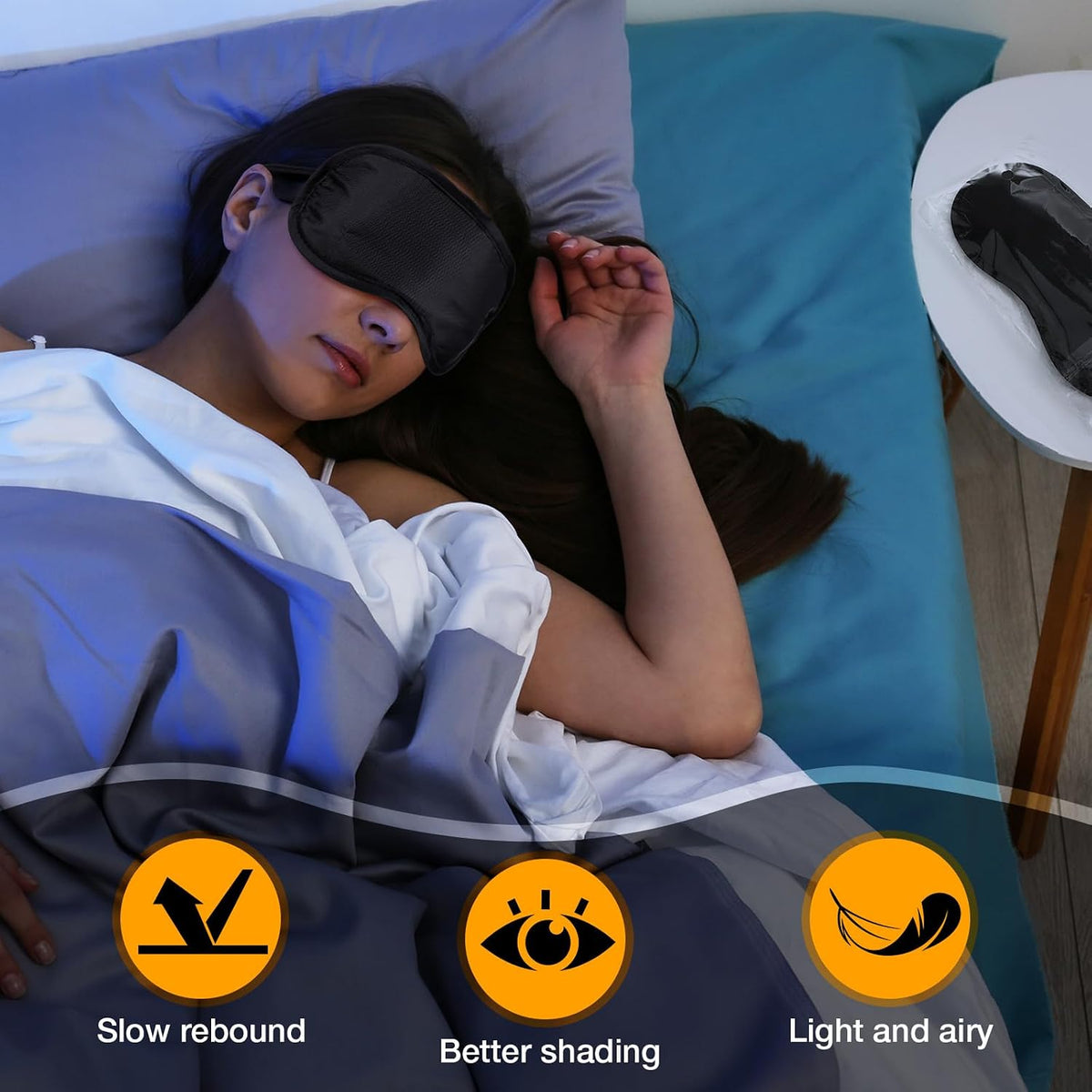 Tarpop 100 Pcs Eye Masks Adjustable Sleeping Mask, Dark Green