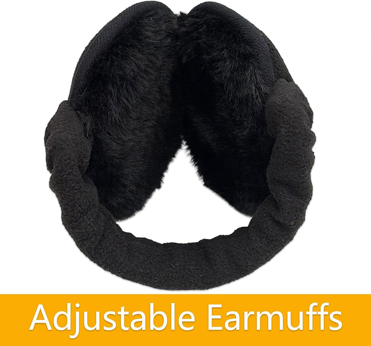 Winter Men Ear muffs Adjustable Unisex Big Size Foldable Outdoor Earmuffs