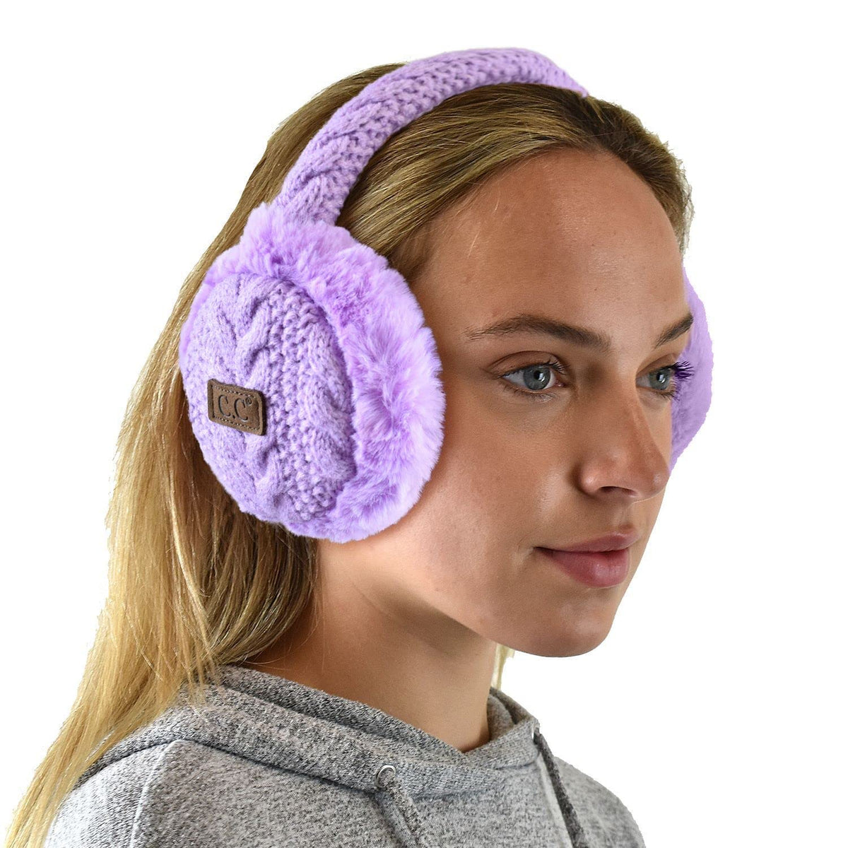 C.C Soft Winter Warm Adjustable Headband Ear Warmer Earmuffs