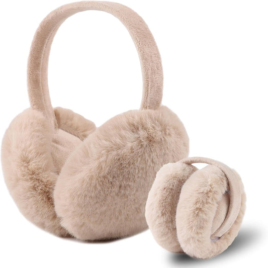 Yuoahcn Women Winter Earmuffs Warm Fluffy Ear Warmer for Lady Ear Cover