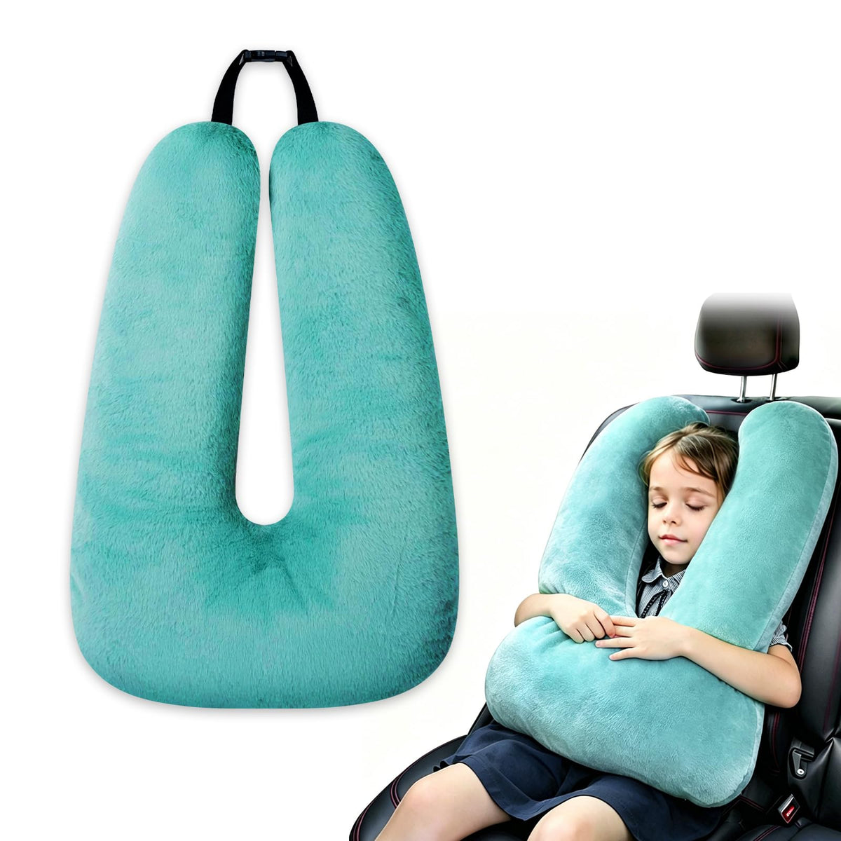 Atablyn Travel Pillows for Car Back Seat U Shaped Travel Pillow Cushion Car Pillow for Family Sleeping Airplane Adults and Children Head Neck and Body Support Long Distance Journey Accessories