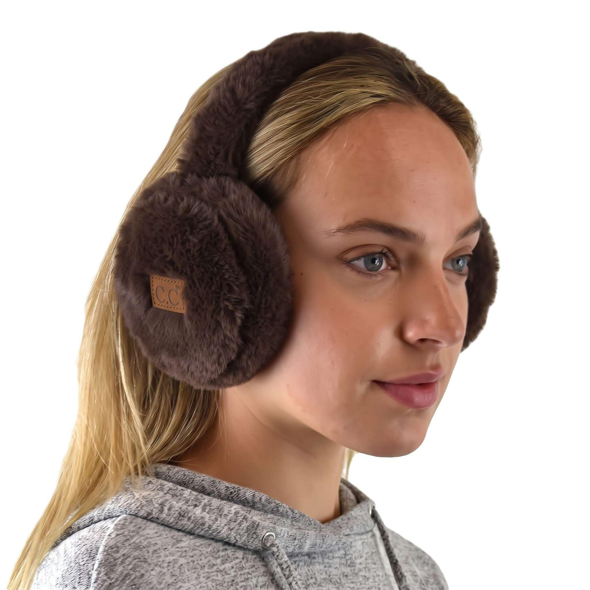 C.C Soft Winter Warm Adjustable Headband Ear Warmer Earmuffs