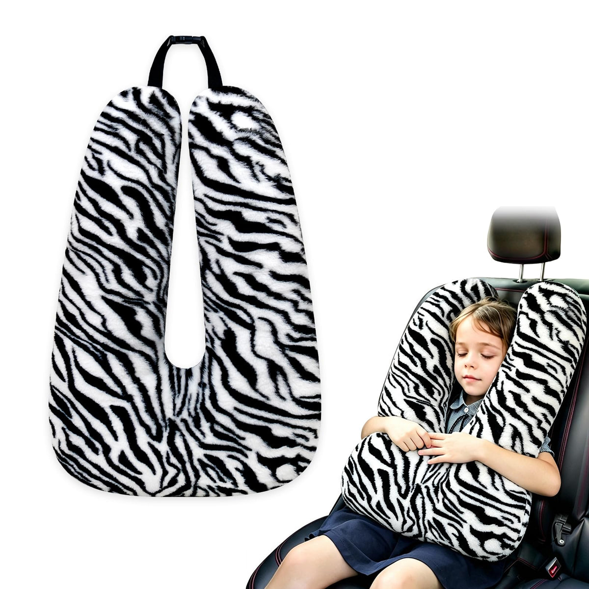 Atablyn Travel Pillows for Car Back Seat U Shaped Travel Pillow Cushion Car Pillow for Family Sleeping Airplane Adults and Children Head Neck and Body Support Long Distance Journey Accessories