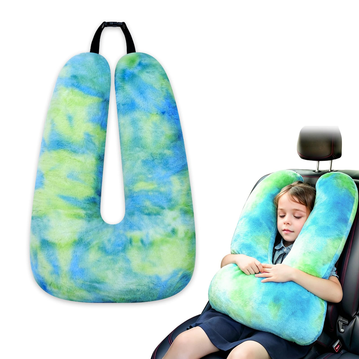 Atablyn Travel Pillows for Car Back Seat U Shaped Travel Pillow Cushion Car Pillow for Family Sleeping Airplane Adults and Children Head Neck and Body Support Long Distance Journey Accessories