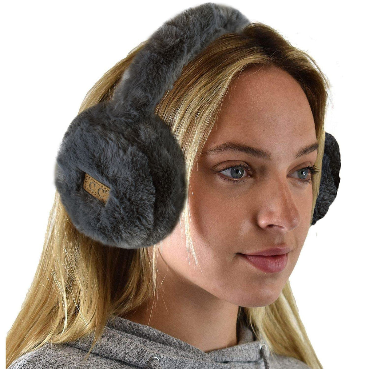 C.C Soft Winter Warm Adjustable Headband Ear Warmer Earmuffs