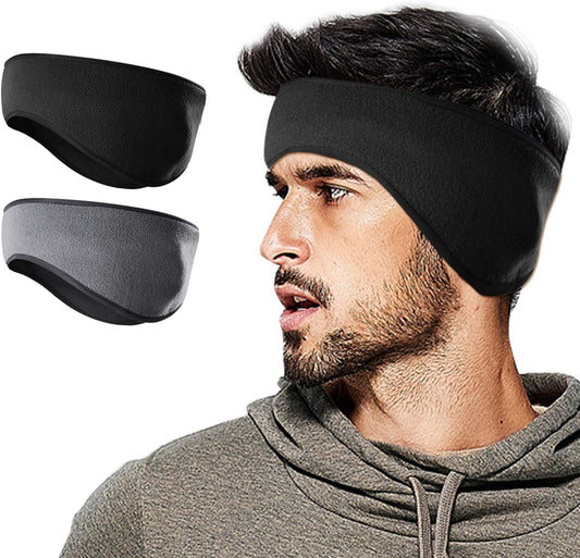 Winter Fleece Ear Warmers Headband Ear Muffs for Men Women Kids, Ear Covers for Cold Weather Ski Running Cycling Work