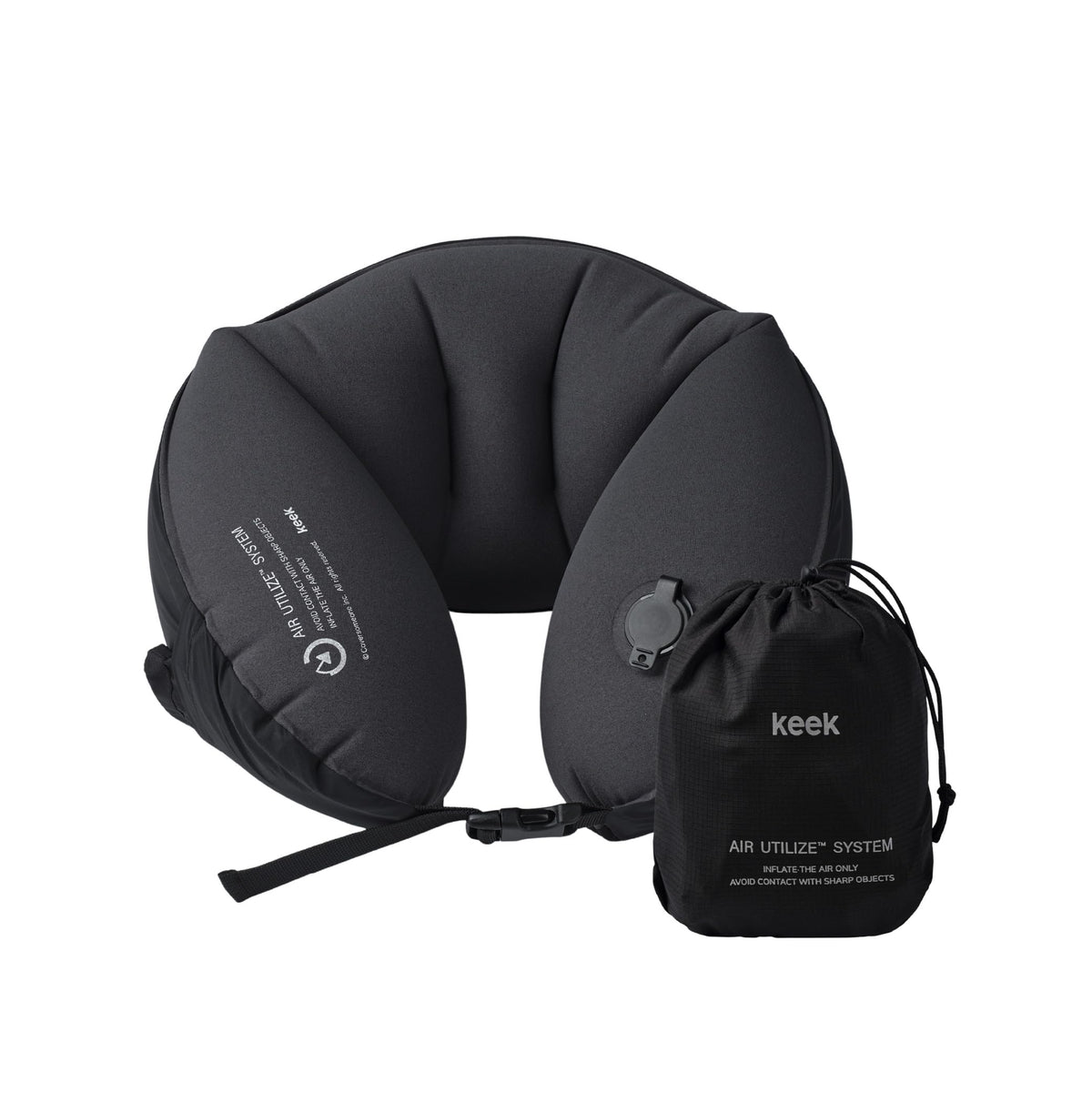 KEEK PillowO Travel Neck Pillow – Ultra-Light 82g, Packs Smaller Than a Passport, Perfect for Flights, Commuting & Camping