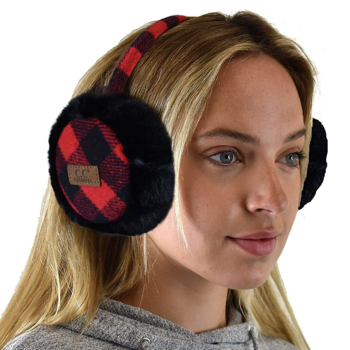 C.C Soft Winter Warm Adjustable Headband Ear Warmer Earmuffs