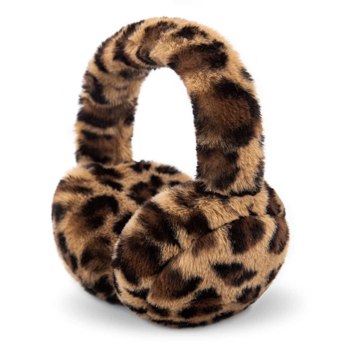 Winter Ear Muffs for Women Girls Faux Fur Cute White Earmuffs Fluffy Ear Warmers Foldable Ear Covers Outdoor