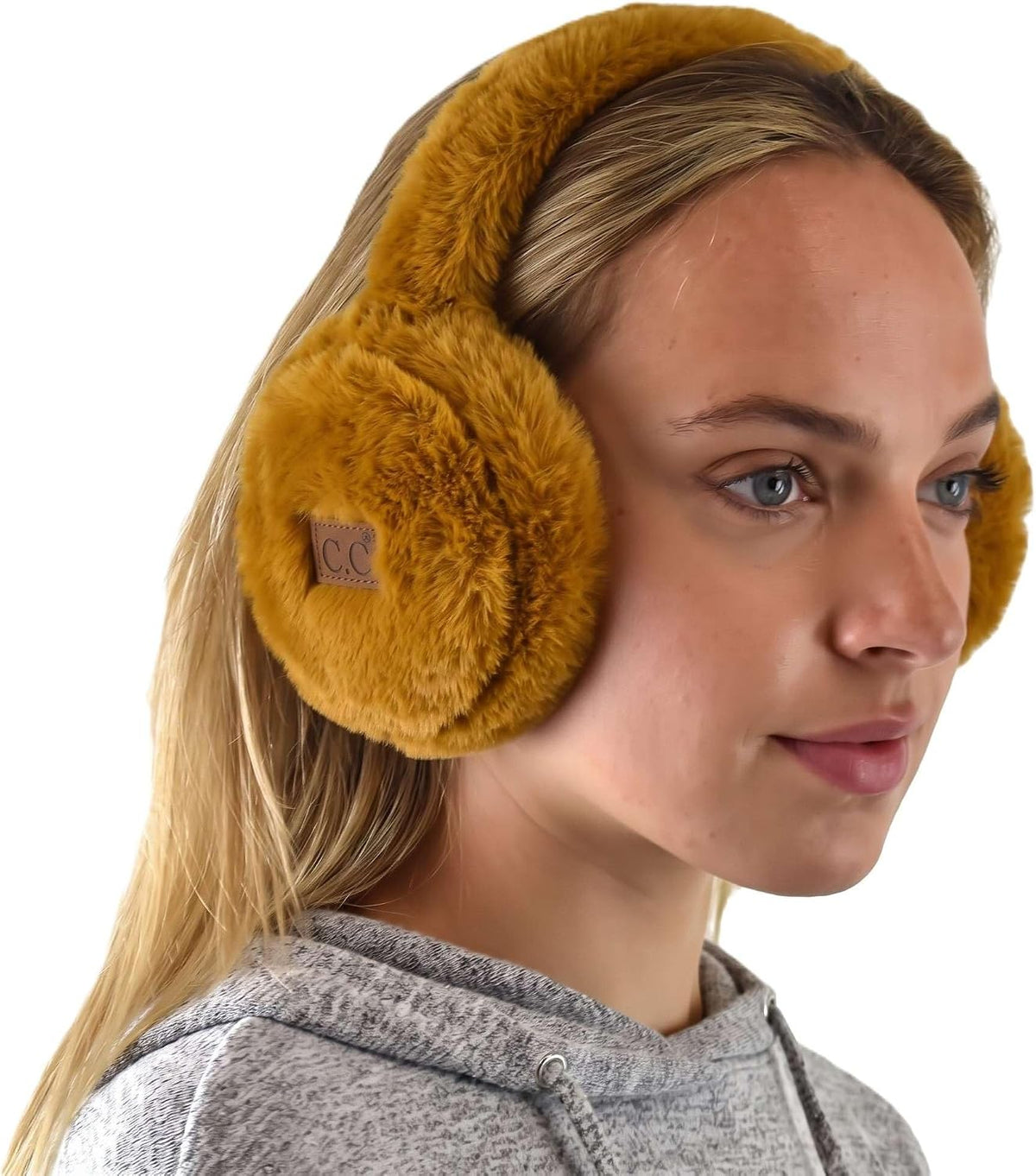 C.C Soft Winter Warm Adjustable Headband Ear Warmer Earmuffs